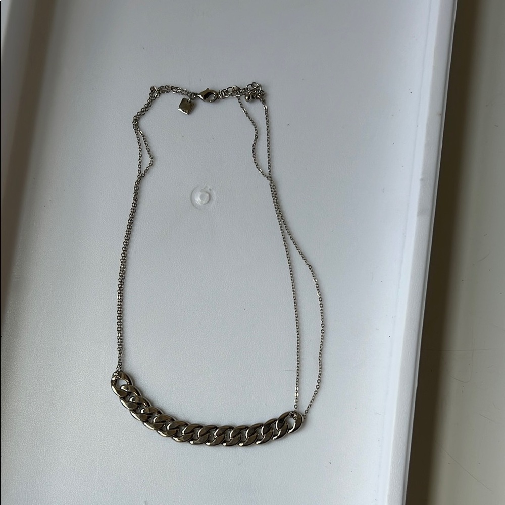 Silver Pendant Necklace with Intricate Design